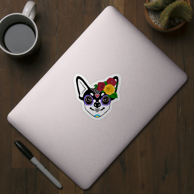 Day of Dead Sugar Skull Chihuahua by SusanaDesigns